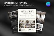 Real Estate Open House Flyers Canva, a Flyer Template by Meraki Templates (Thumbnail 1 of 8)