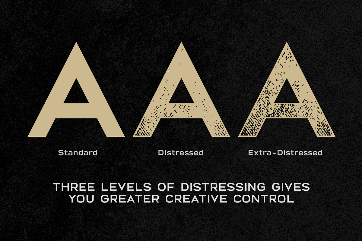 Broadwell | Strong Distressed Font preview 4