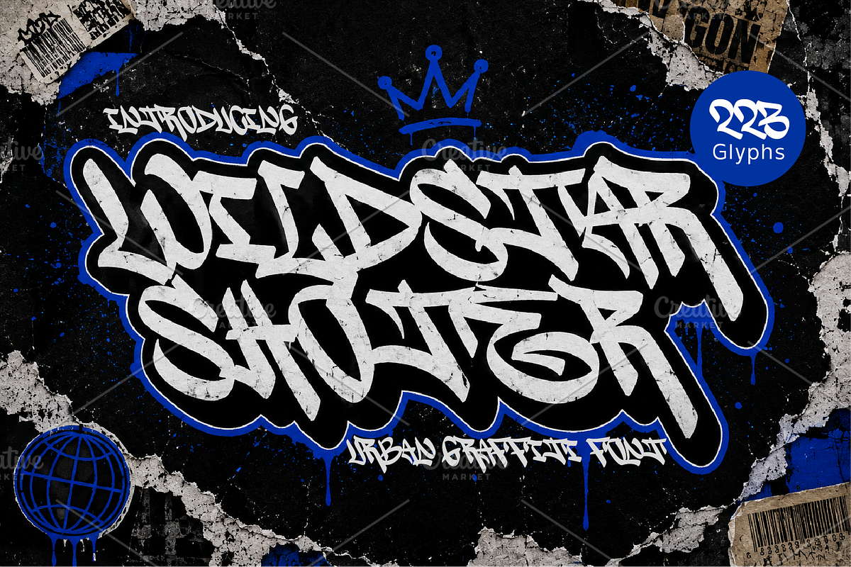Wildstar Shoter Urban Graffiti Font, a Handwritten Font by Ronny Studio (Photo 1 of 9)