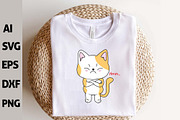 Funny Kawaii Cats Vector Clipart Set, an Animal Illustration by ARTify Illustrations (Thumbnail 7 of 9)