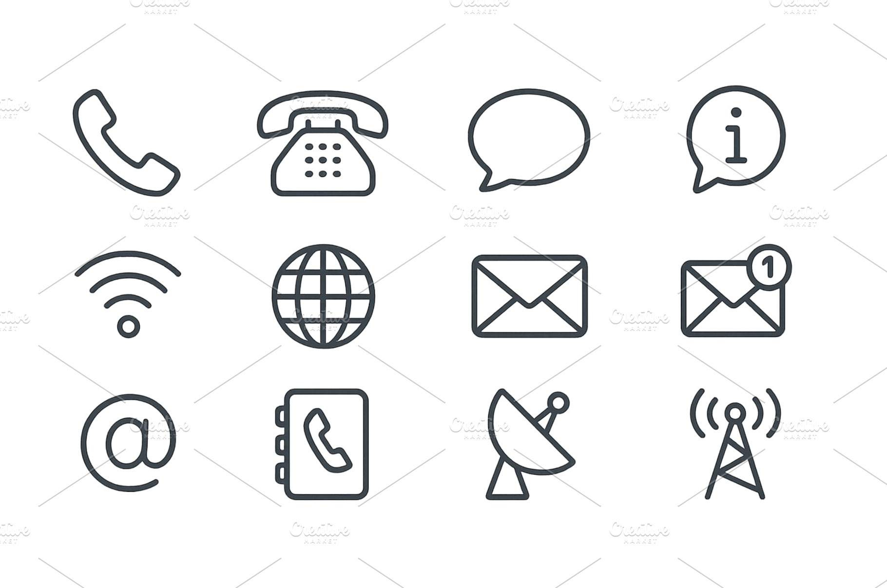 Communication icons representing, a Technology Photo by ZinetroN