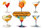 Prompt Cocktail glass clipart, a Decorative Illustration by Creative design (Thumbnail 1 of 7)