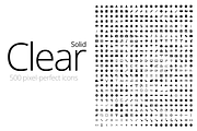 Clear Icons Bundle (500x3 icons), a Solid Icon by Radesign (Thumbnail 3 of 3)