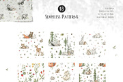 Forest Babies. Wild Animals clipart, an Animal Illustration by Kreker Kate (Thumbnail 3 of 12)