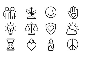 Vector illustration of diverse icons, an Object Illustration by ZinetroN