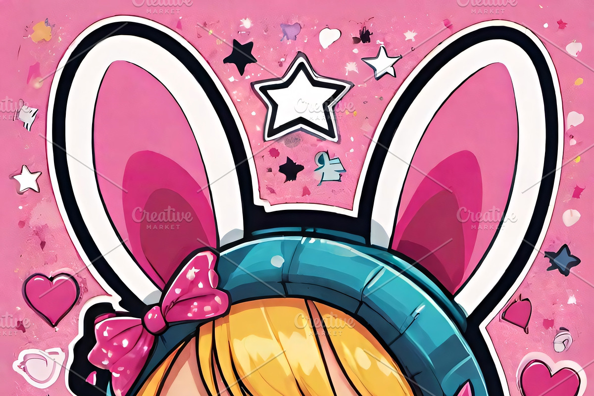 Bunny Girl Power Pack, an Illustration by ETARA by Mea Hau (Photo 3 of 11)