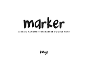 Marker — A Handwritten Doodle Font, a Sans Serif Font by Mix Fonts (Thumbnail 1 of 4)