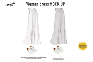 Woman Summer Dress Mock Up