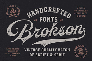 Brokson Script & Serif + Extras