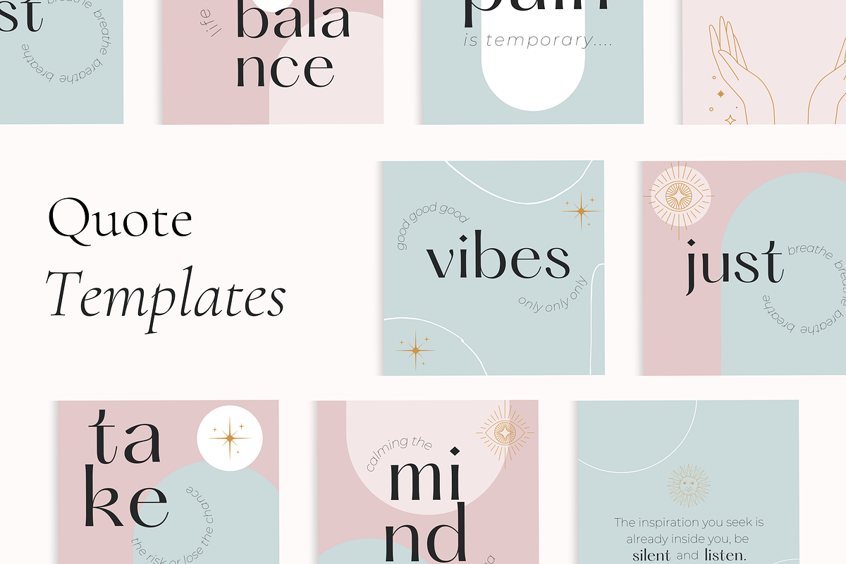 Mystic Instagram Bundle, a Social Media Template by Marketing Templates Co. (Photo 9 of 21)