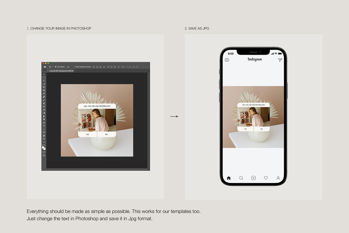 CANVA PS Instagram Posts Templates, a Social Media Template by Love Radiation Studio (Photo 12 of 22)