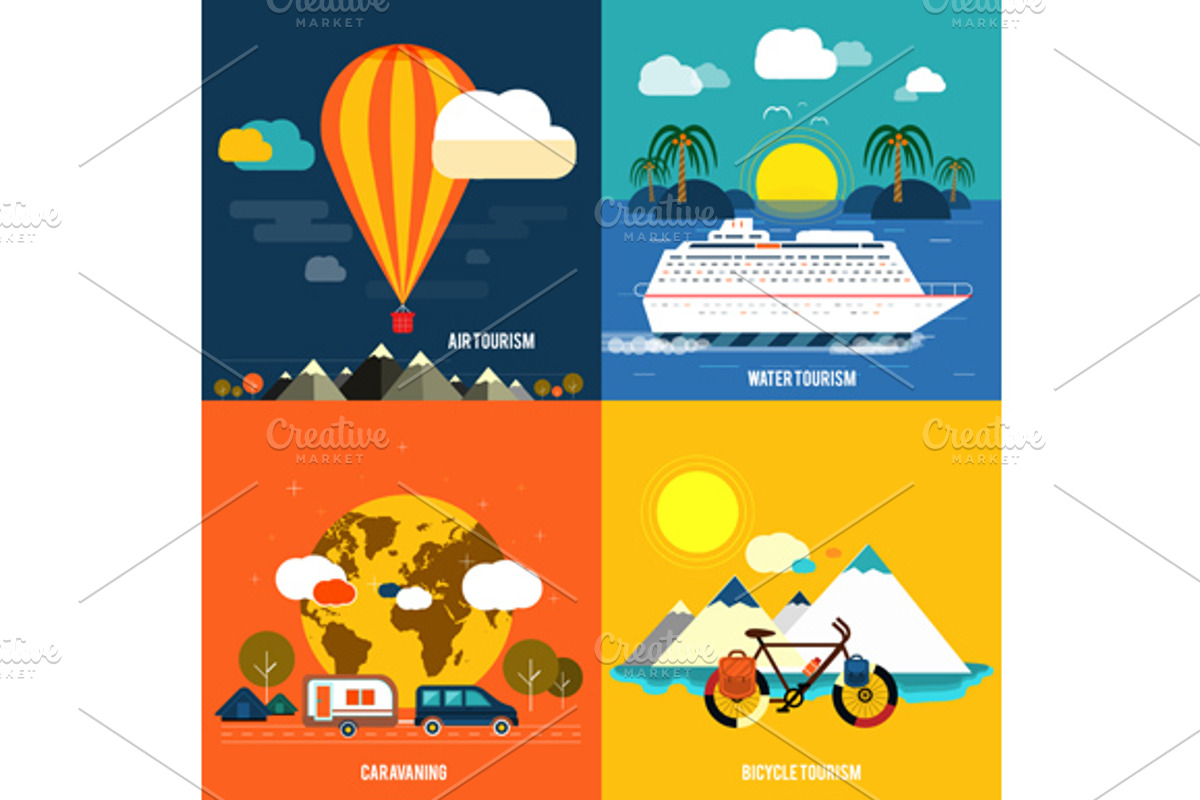 Icons set of traveling and planning preview 2