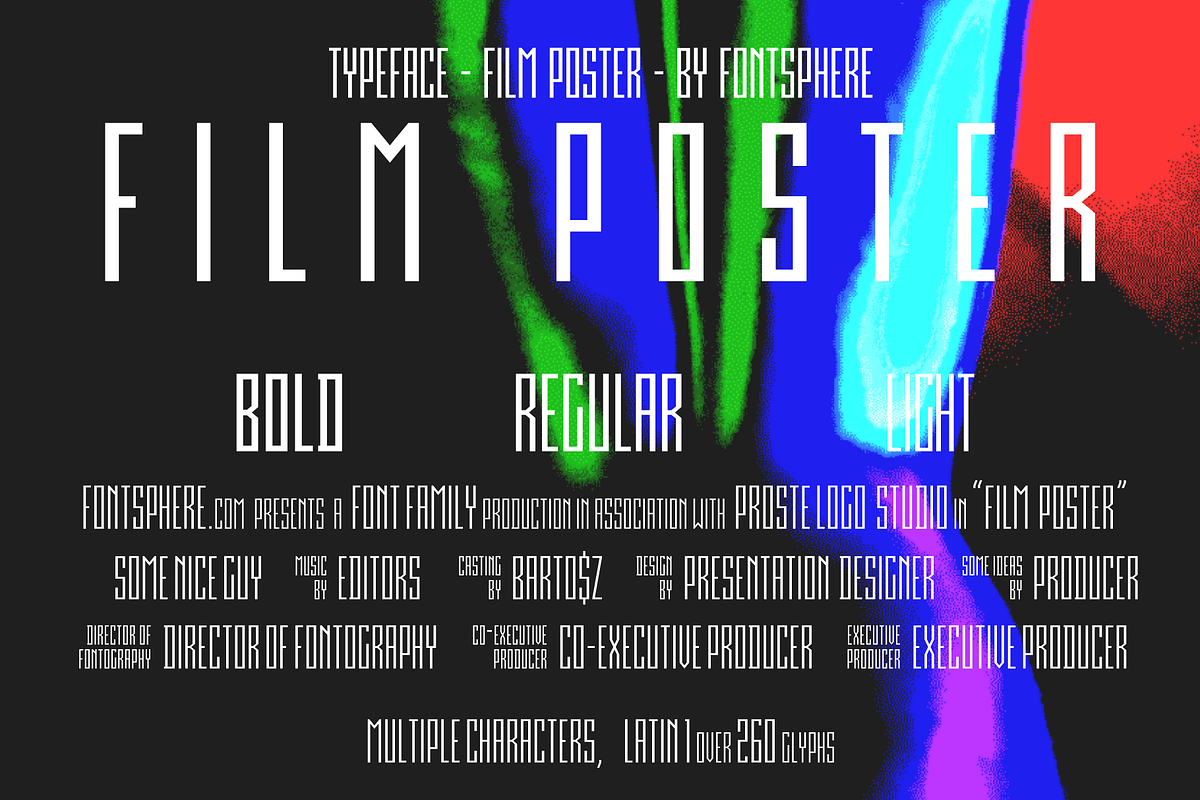Film Poster Family | 9 Fonts preview 3