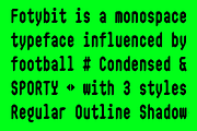 Fotybit - Mono Pixel Condensed, a Sans Serif Font by Griyo Type (Thumbnail 2 of 10)