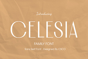 Celesia Modern Sans Serif