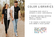 Bella Canvas 3001 Couple Mockup, a Shirt Mockup by Moonlit Mocks (Thumbnail 2 of 6)