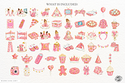 Winter Pajama Party Clipart, a Seasonal Illustration by Markicha Art (Thumbnail 4 of 6)