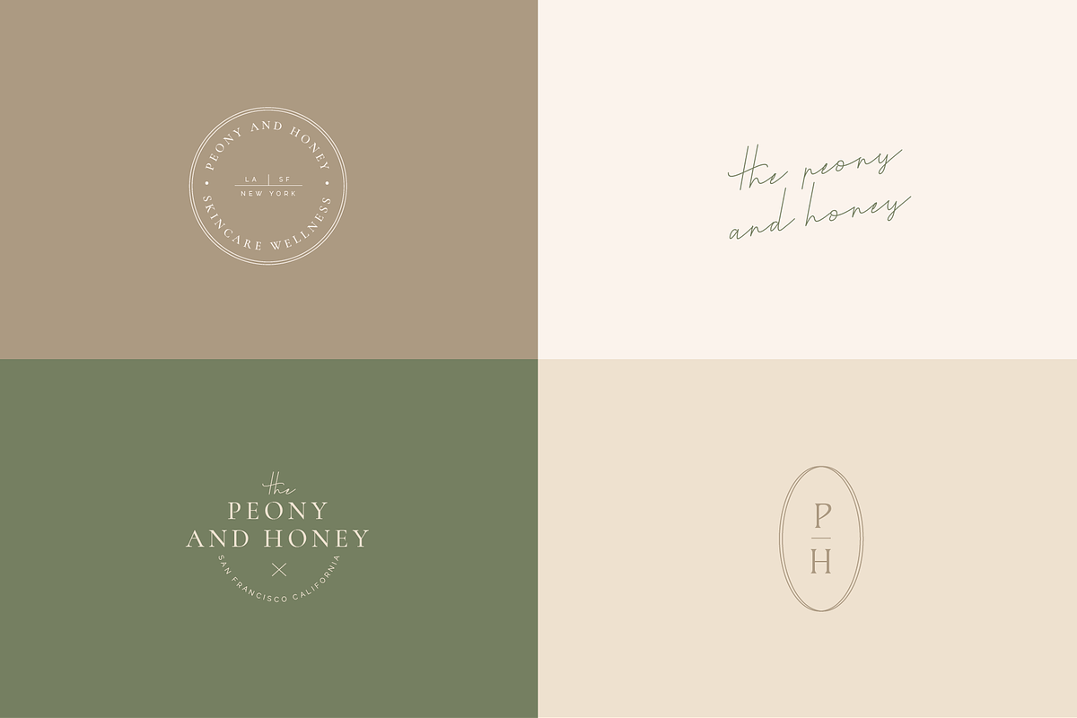 Peony and Honey Modern Logo Kit, a Branding & Logo Template by Forth and Wild (Photo 10 of 10)