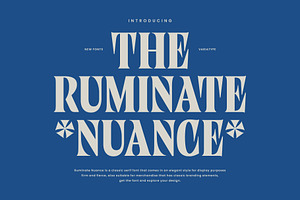 Ruminate Nuance - Classic Serif