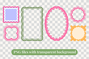 Scallop Wavy Frame Vector Bundle, a Decorative Illustration by Kusumaillustration (Thumbnail 4 of 15)