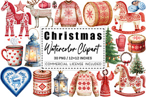 Scandia Christmas Clipart, a Graphic by CitraGraphics