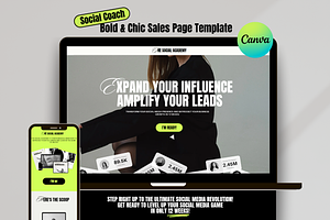 Bold Sales Page Template For Coaches