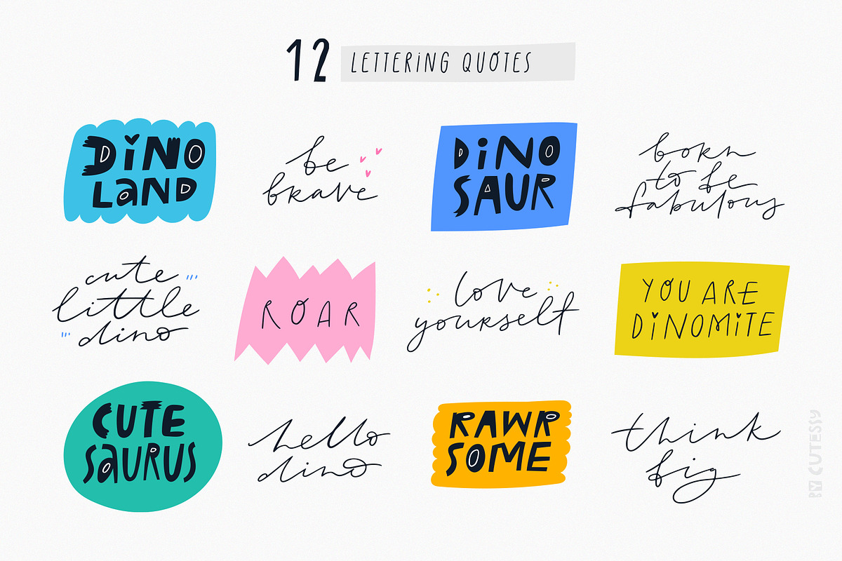 Dinosaur island - 250+ elements, an Animal Illustration by Olia (Photo 11 of 12)