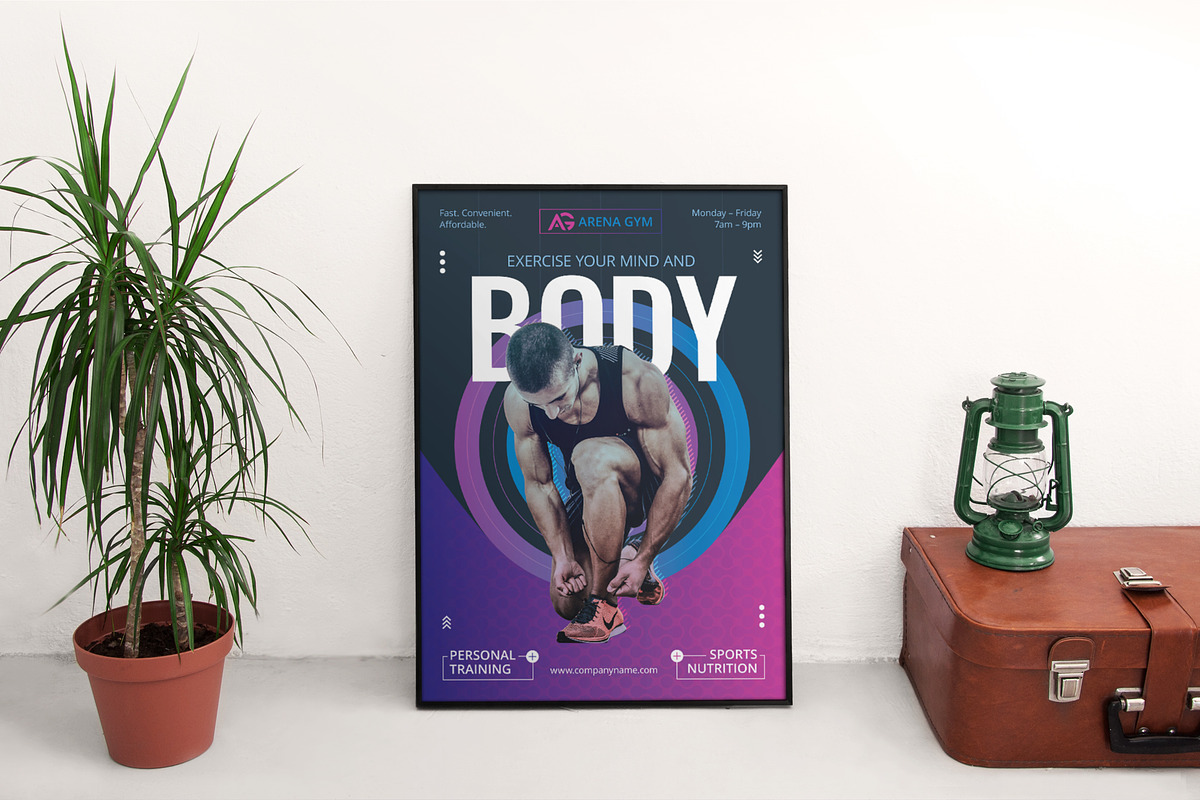 Promo Bundle | Gym Training, a Poster Template by Amber Graphics (Photo 13 of 17)