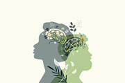 Mental Health theme, an Illustration by Stafeeva (Thumbnail 1 of 11)