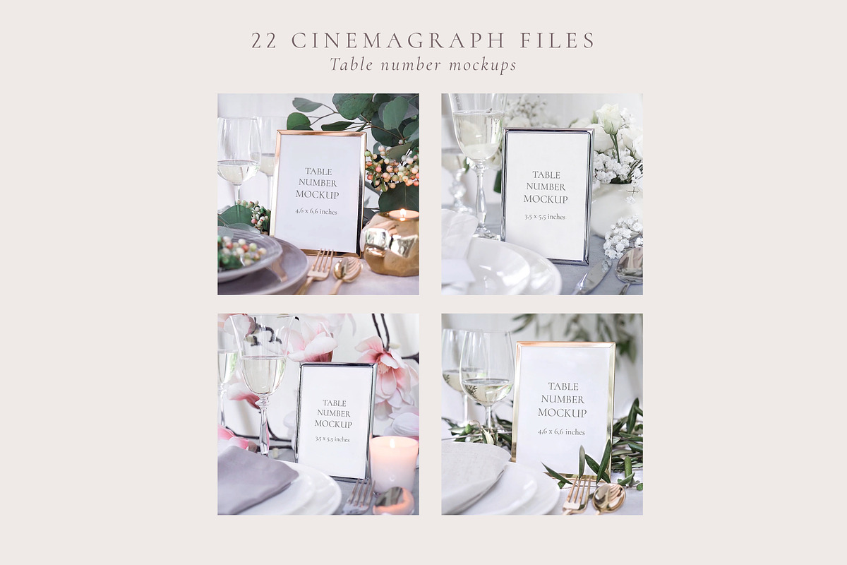 Animated Custom Wedding mockups, a Print Template by Una Matison (Photo 8 of 14)