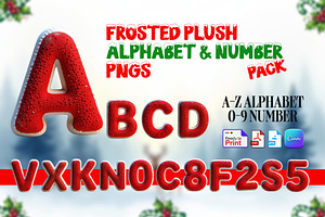Frosted Plush Alphabet & Number