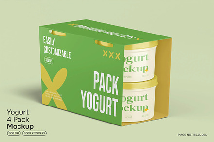 Yogurt Box Mockup