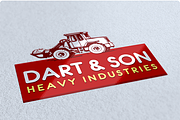 Heavy Industry Logo Design, a Branding & Logo Template by free2fonts (Thumbnail 1 of 4)