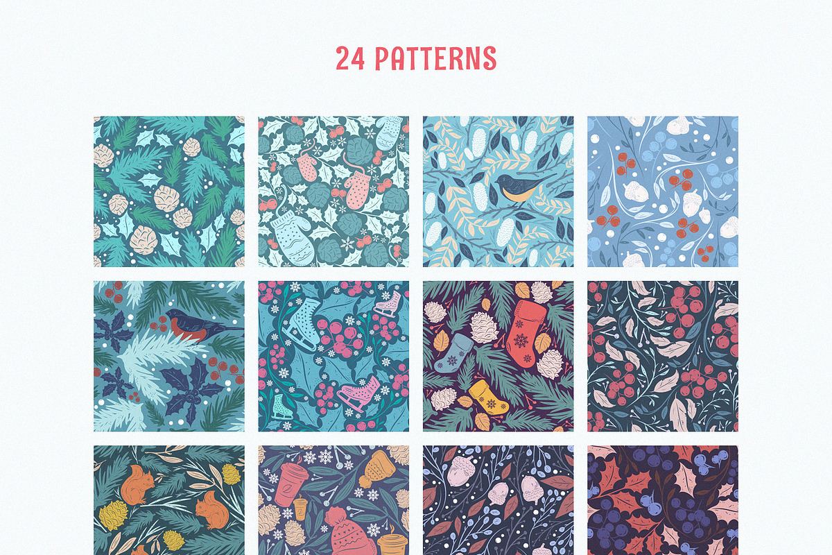 Christmas Gift: Vector Patterns Set, a Pattern Graphic by pixelbuddha.net (Photo 2 of 7)
