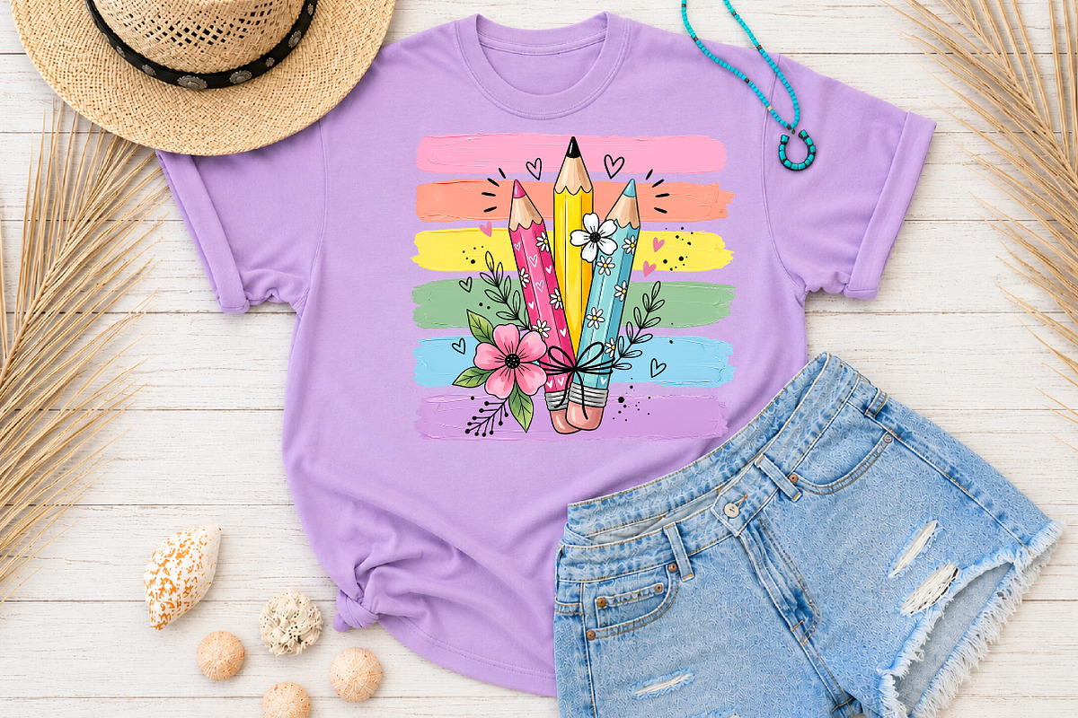 Back to School Teacher Sublimation, a Seasonal Illustration by Rose Art (Photo 2 of 3)