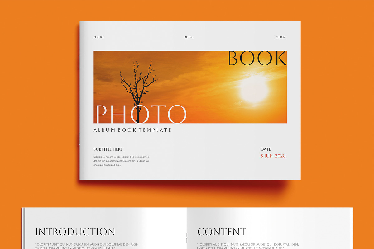 Minimal Photo Book Design Landscape, a Brochure Template by MightyDesign (Photo 2 of 9)