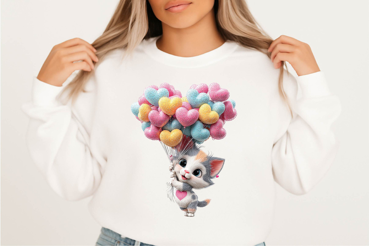 Whimsical Mother's Day Cat Clipart B, an Illustration by SVGArt (Photo 3 of 9)