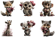 Animals Whimsical Clipart, an Animal Illustration by Designking (Thumbnail 3 of 5)