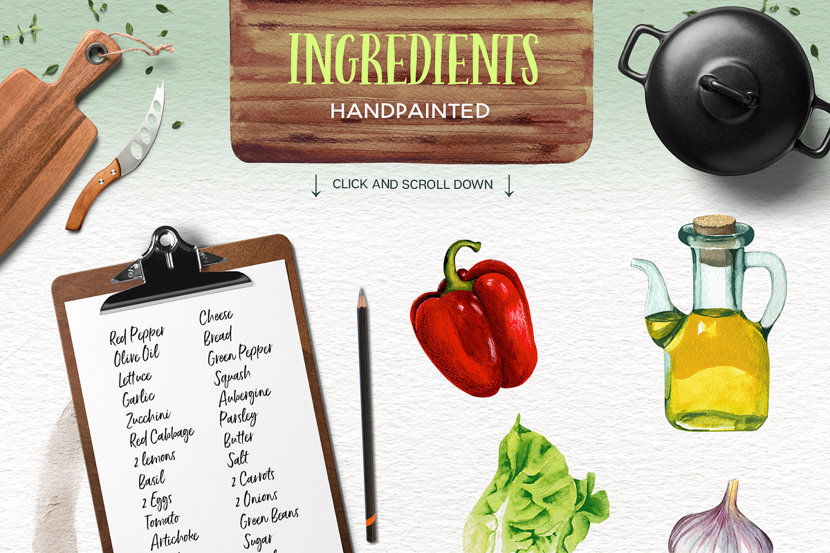 The Foodie Kit - Food Illustrations, an Animal Illustration by Lisa's Balcony (Photo 2 of 12)