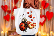 Quirky Valentine Ladybug Clipart, an Illustration by OK Design (Thumbnail 6 of 6)