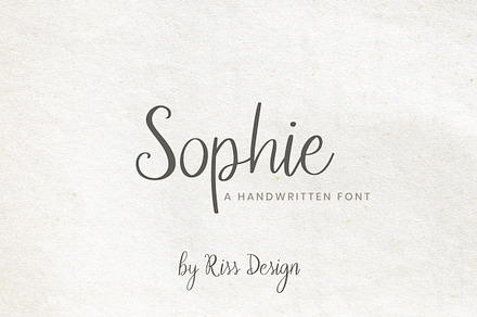 RD Sophie - Script Font