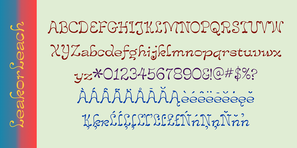 Leak or Leach, a Handwritten Font by Ingrimayne Type (Photo 7 of 7)