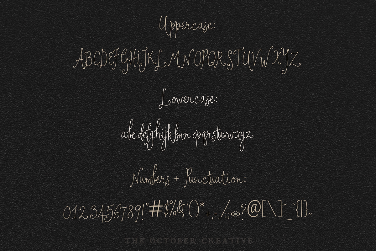 I Kept Your Letters Script Font, a Script Font by The October Creative (Photo 2 of 8)