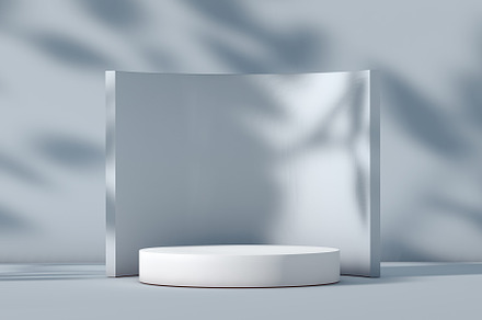Podium on a background with shadows to expose a product, a Background Photo by OSORIOartist