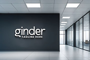 Modern Office Wall Logo Mockup, a Mockup by GenesisCreativeCo (Thumbnail 3 of 3)