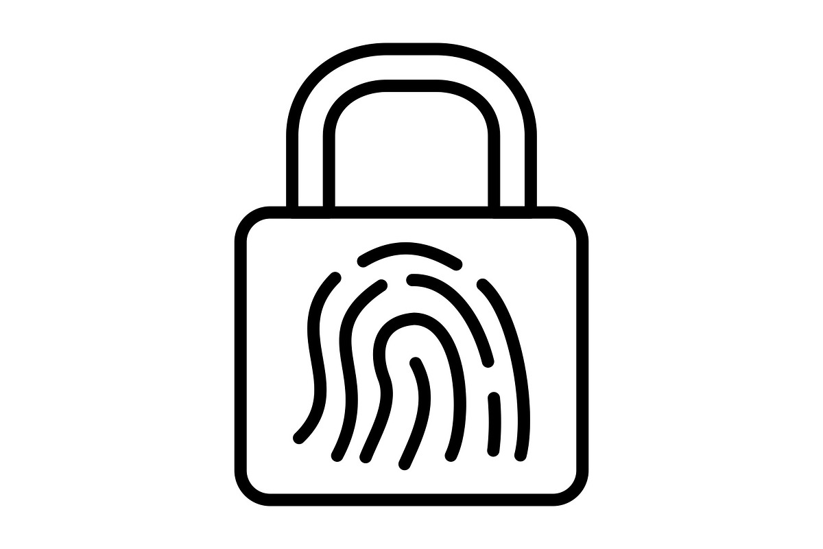 Smart Lock Line Icon, an Icon by Pexelpy