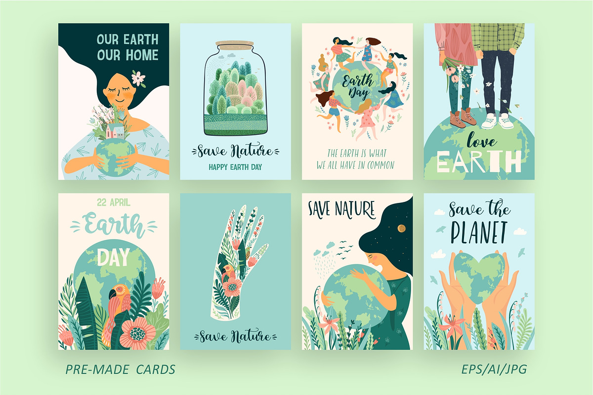 Save Nature. Vector collection, a Person Illustration by Nadia Grapes (Photo 6 of 9)