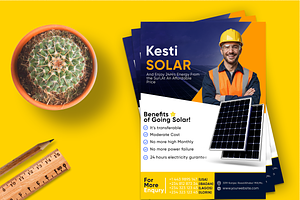 Solar Electrician Flyer Template