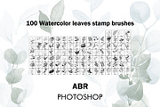 100 Watercolor brushes for photoshop, a Brush Add-On by TaPilipa (Thumbnail 4 of 6)
