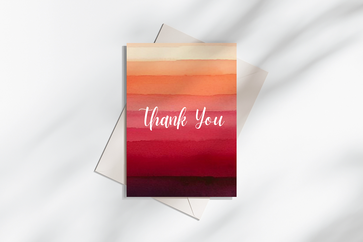 Sunset Ombre Watercolor Art, a Background Graphic by Flourish Spark (Photo 7 of 7)